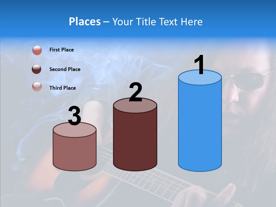 Live Instrument Guitarist PowerPoint Template