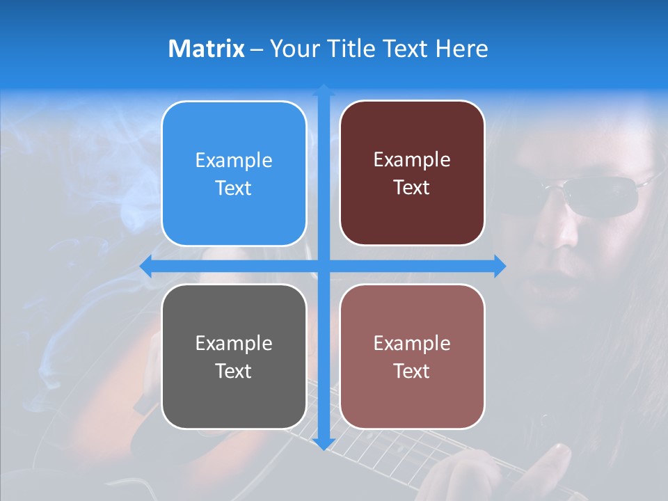 Live Instrument Guitarist PowerPoint Template