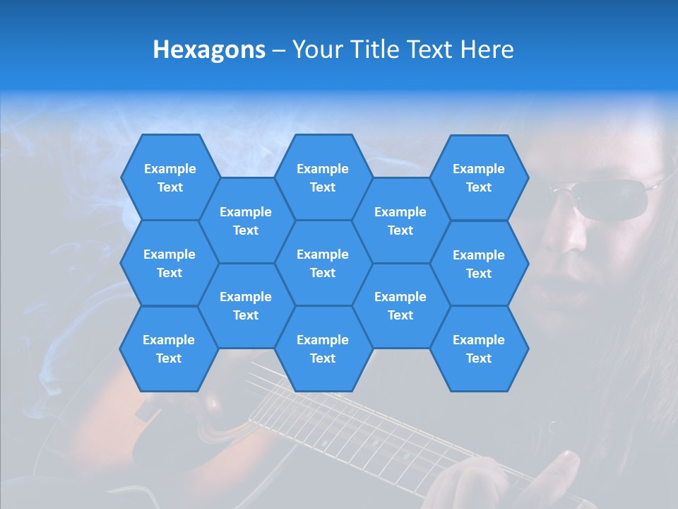 Live Instrument Guitarist PowerPoint Template