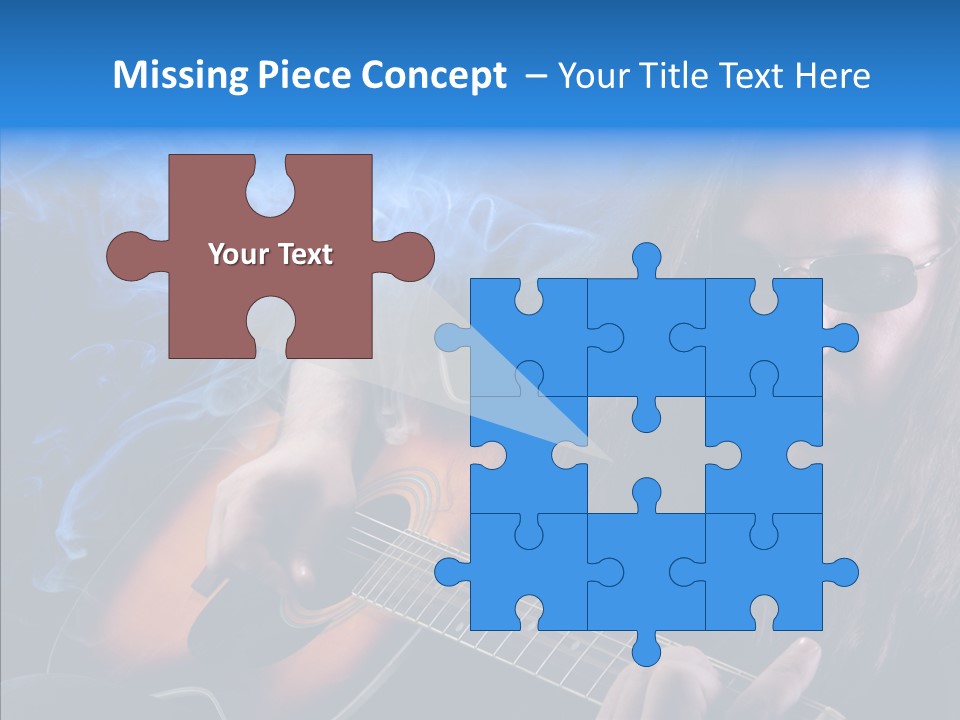 Live Instrument Guitarist PowerPoint Template