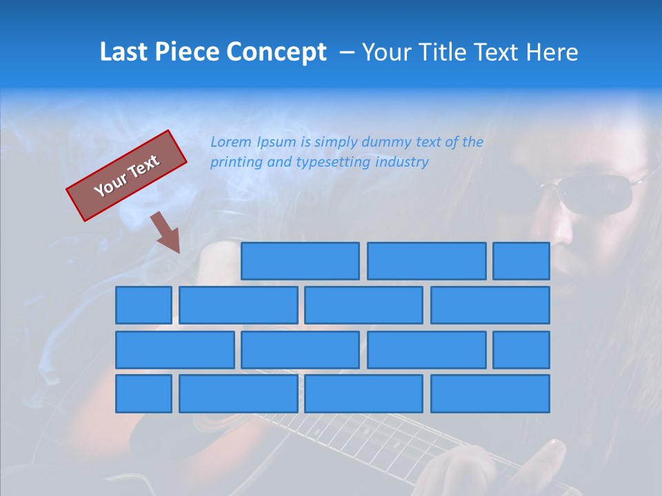Live Instrument Guitarist PowerPoint Template