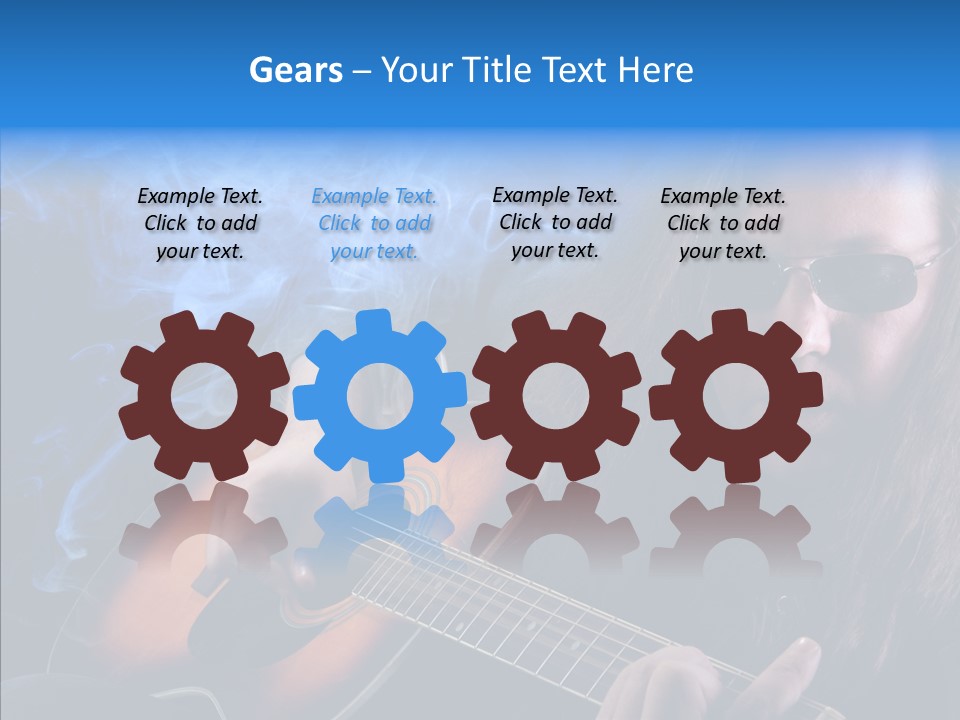 Live Instrument Guitarist PowerPoint Template