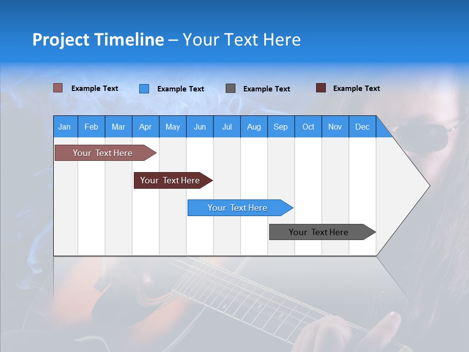 Live Instrument Guitarist PowerPoint Template
