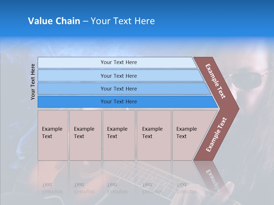 Live Instrument Guitarist PowerPoint Template