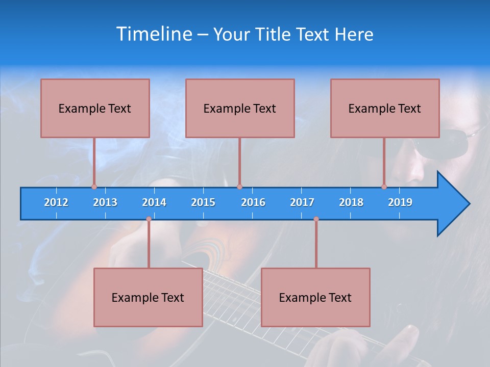 Live Instrument Guitarist PowerPoint Template
