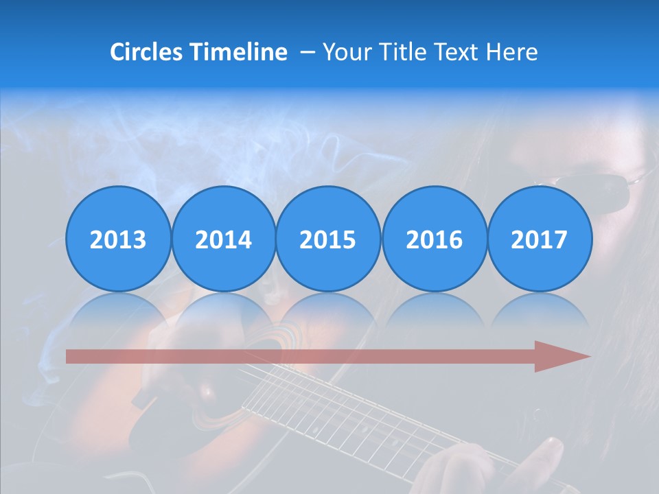 Live Instrument Guitarist PowerPoint Template