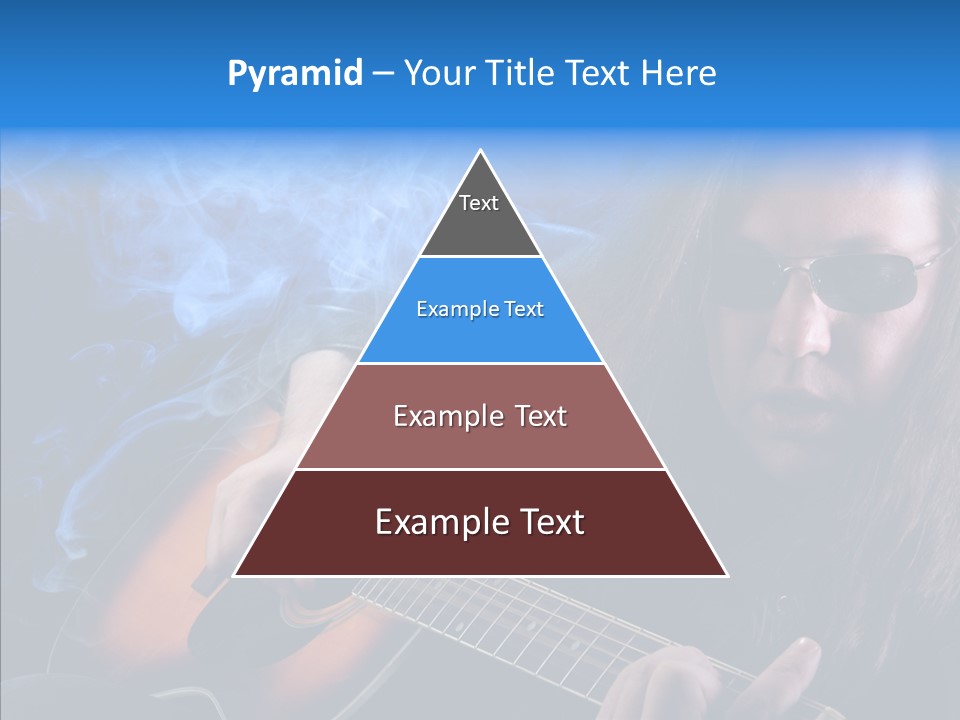 Live Instrument Guitarist PowerPoint Template