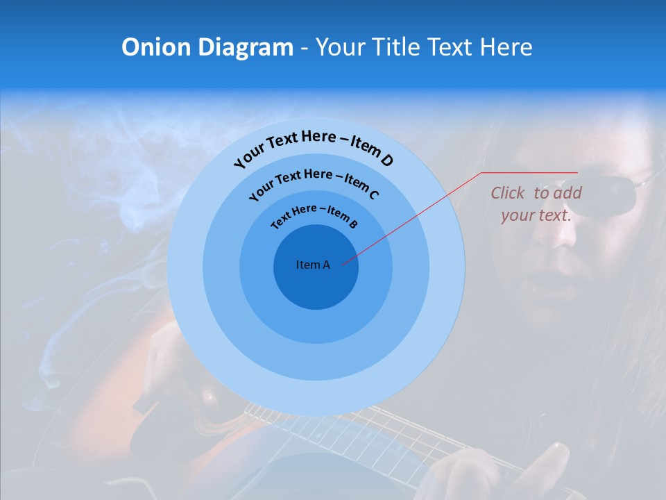 Live Instrument Guitarist PowerPoint Template