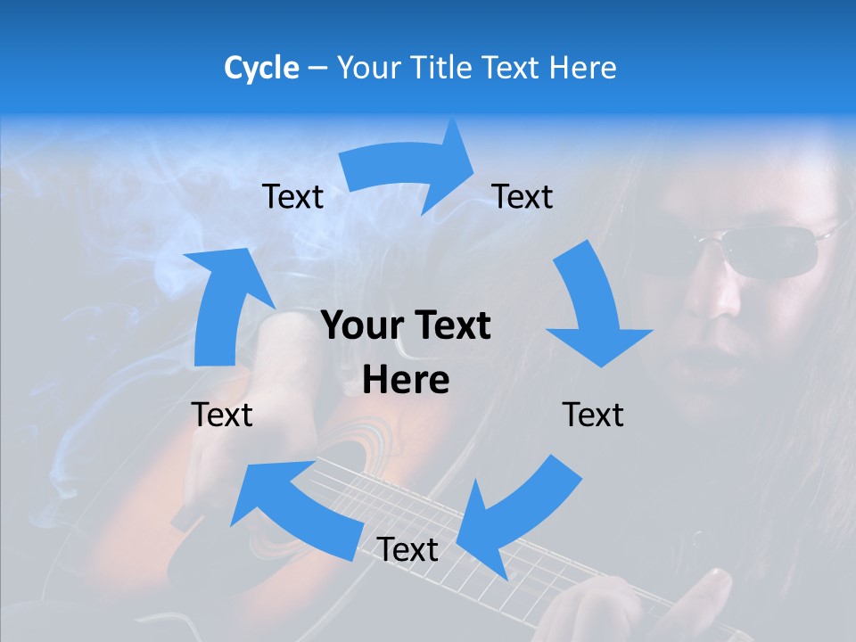 Live Instrument Guitarist PowerPoint Template