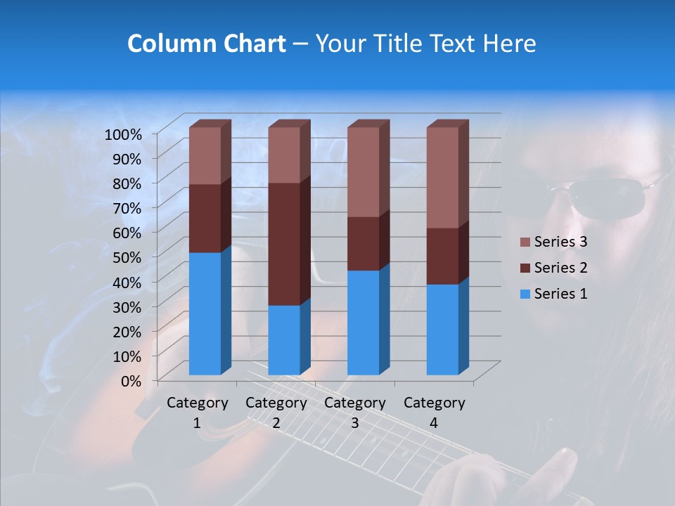 Live Instrument Guitarist PowerPoint Template
