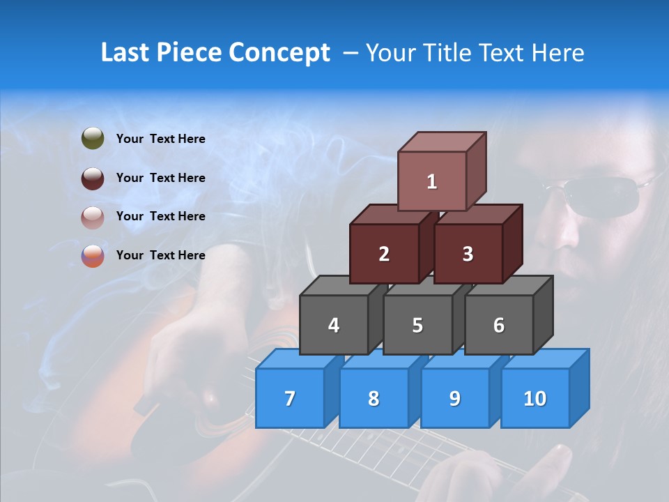 Live Instrument Guitarist PowerPoint Template