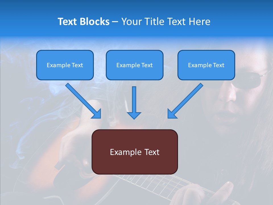 Live Instrument Guitarist PowerPoint Template