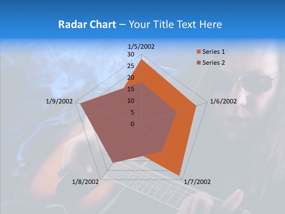 Live Instrument Guitarist PowerPoint Template