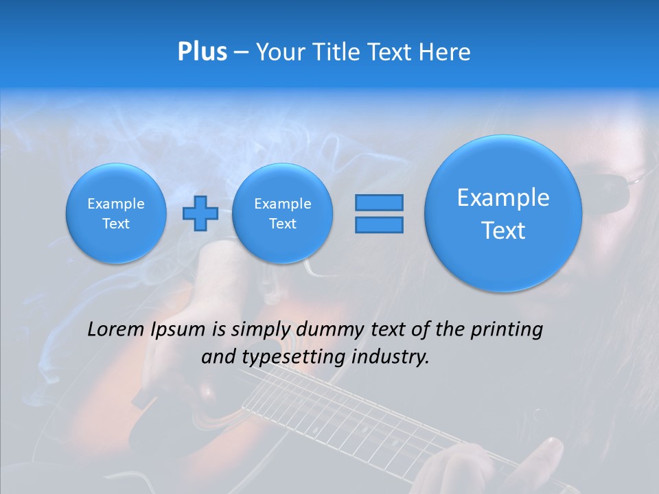 Live Instrument Guitarist PowerPoint Template
