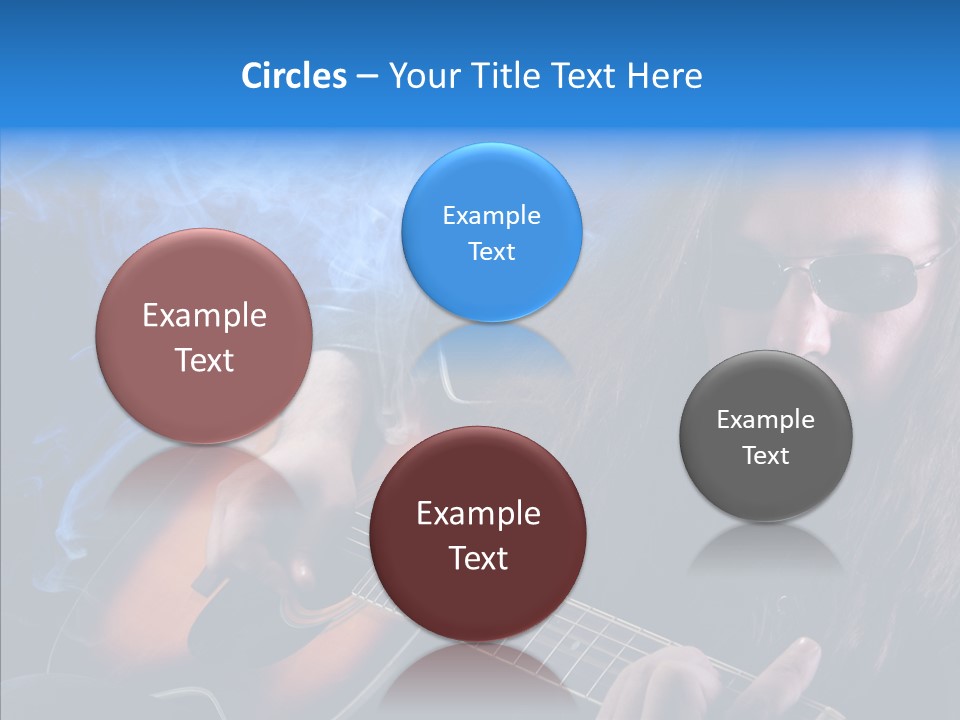 Live Instrument Guitarist PowerPoint Template