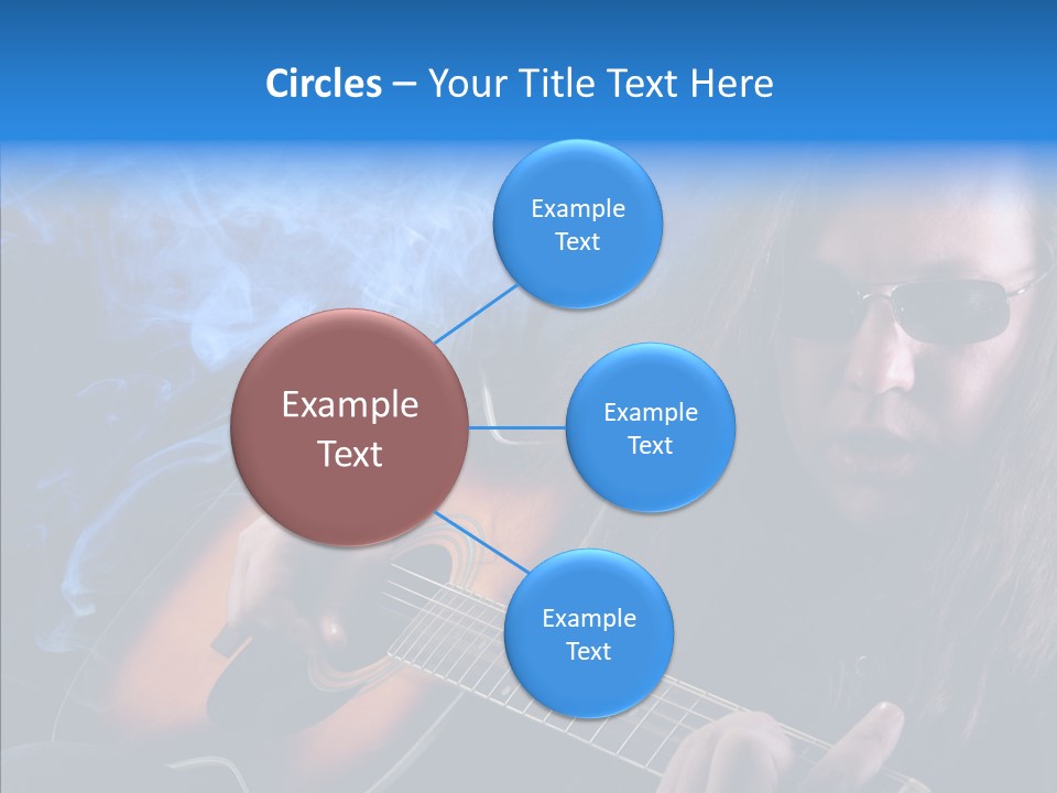 Live Instrument Guitarist PowerPoint Template