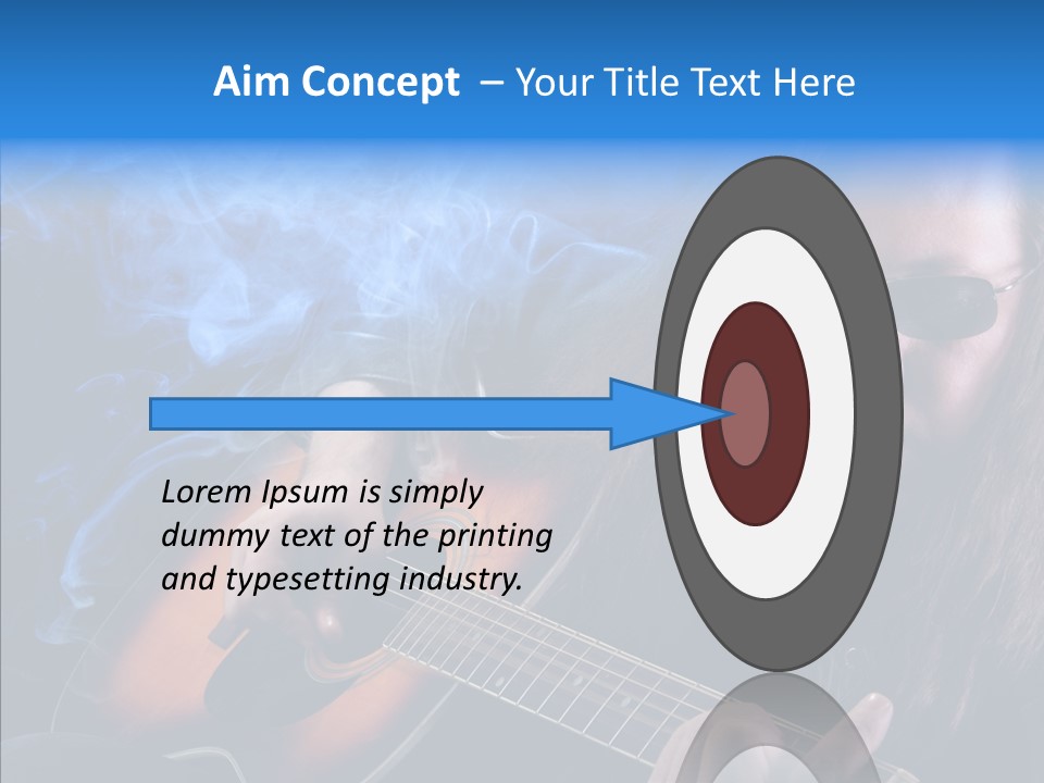 Live Instrument Guitarist PowerPoint Template