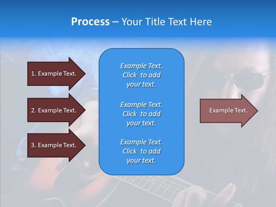 Live Instrument Guitarist PowerPoint Template