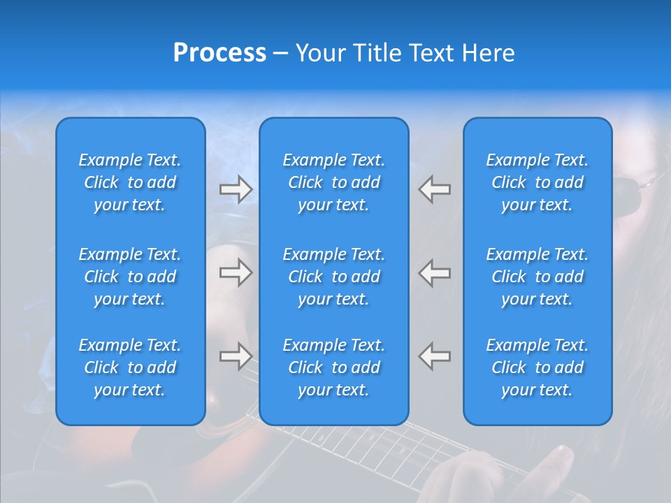 Live Instrument Guitarist PowerPoint Template