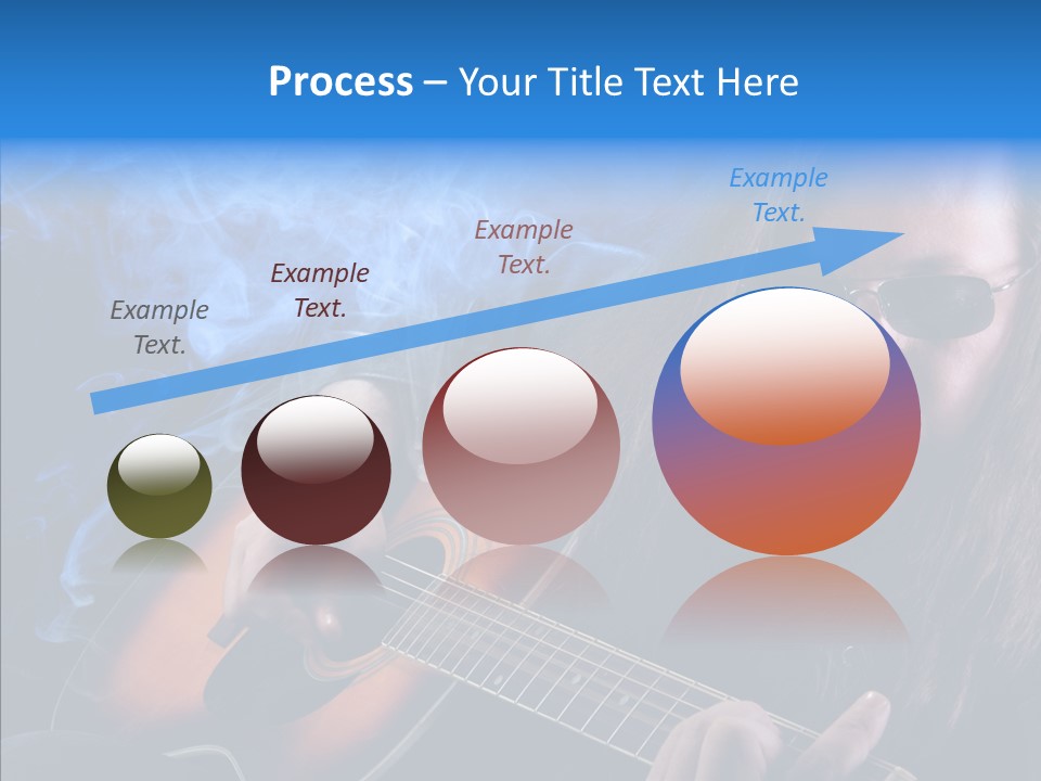 Live Instrument Guitarist PowerPoint Template