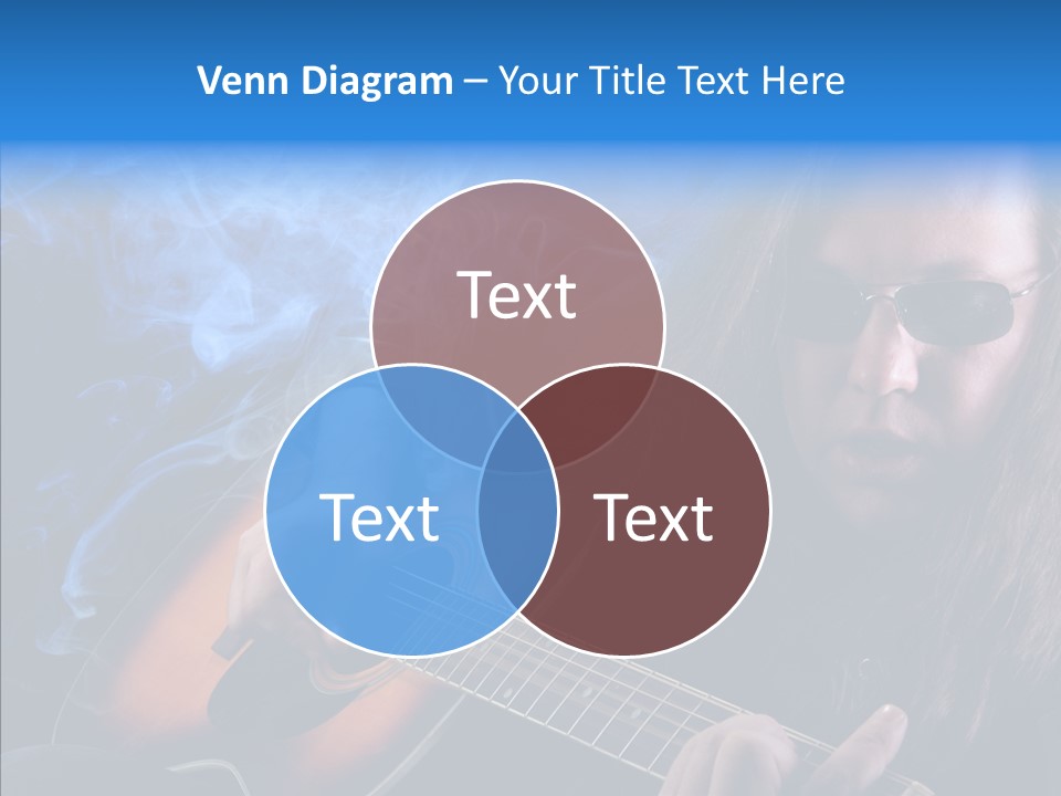 Live Instrument Guitarist PowerPoint Template