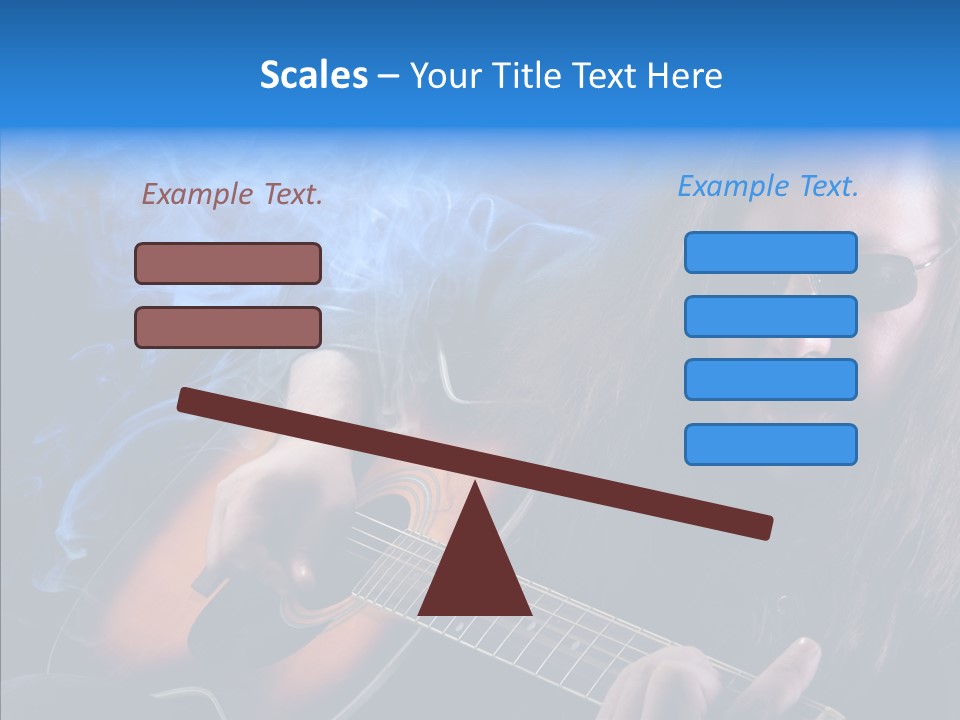 Live Instrument Guitarist PowerPoint Template