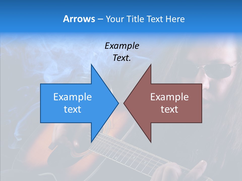 Live Instrument Guitarist PowerPoint Template