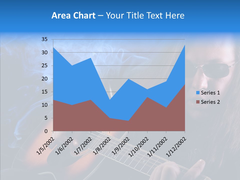 Live Instrument Guitarist PowerPoint Template