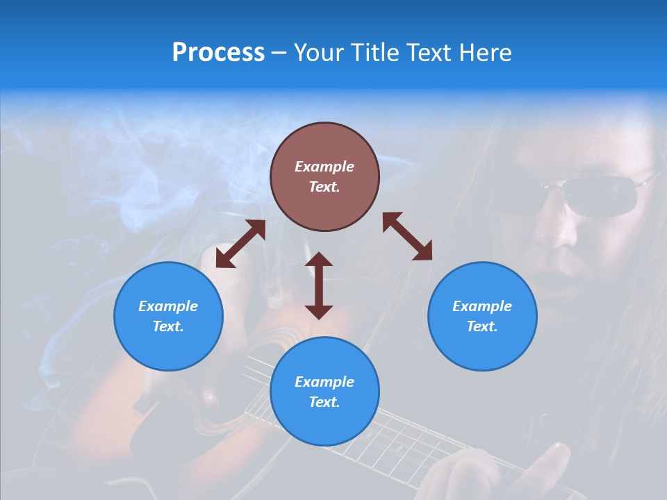 Live Instrument Guitarist PowerPoint Template