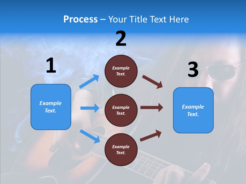 Live Instrument Guitarist PowerPoint Template