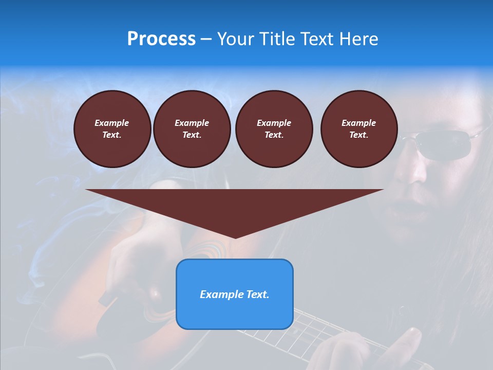 Live Instrument Guitarist PowerPoint Template