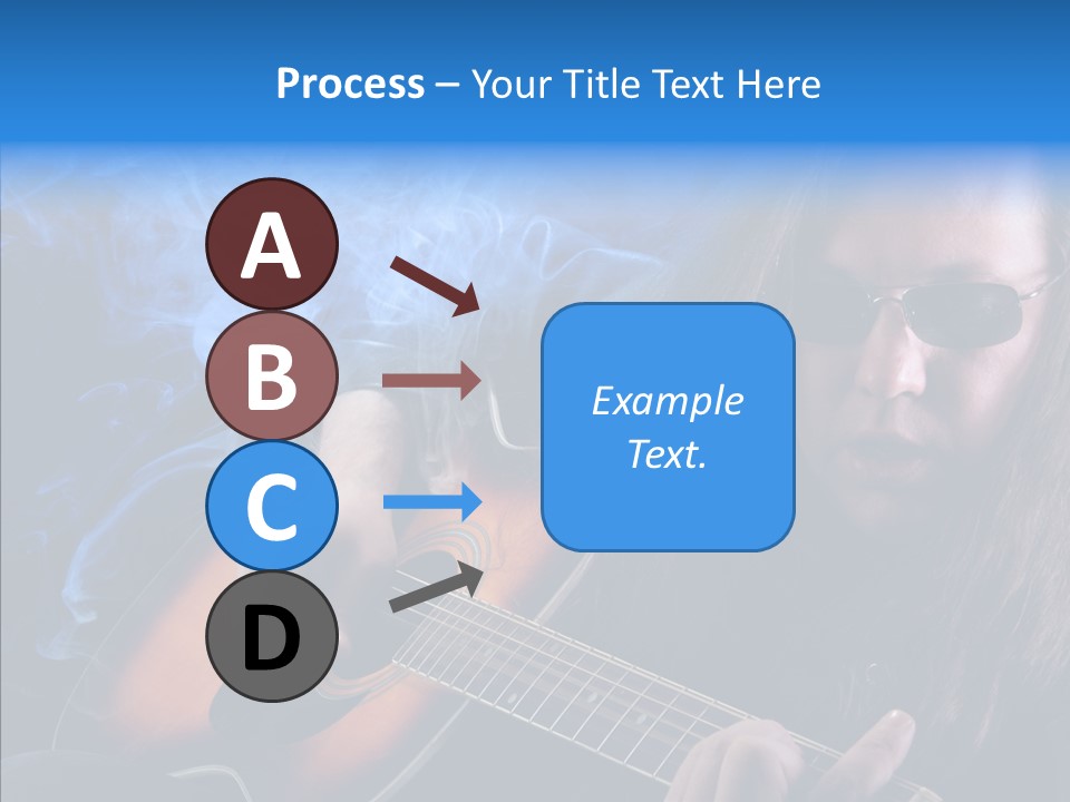 Live Instrument Guitarist PowerPoint Template