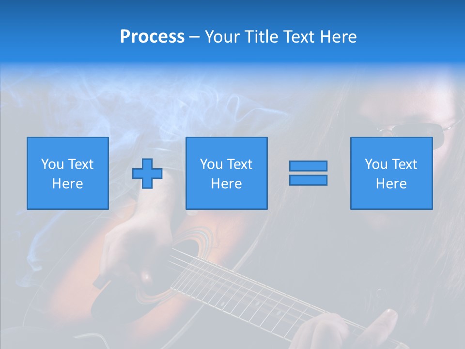 Live Instrument Guitarist PowerPoint Template