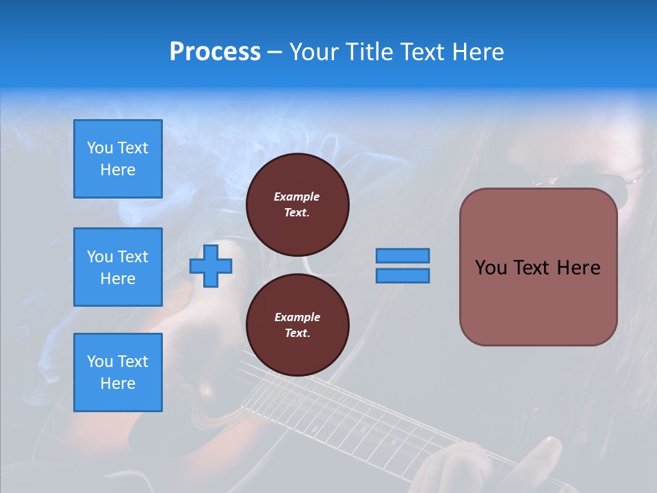 Live Instrument Guitarist PowerPoint Template