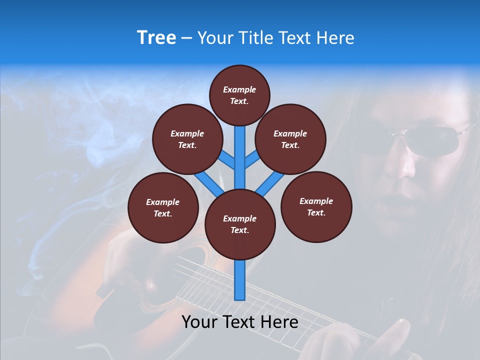 Live Instrument Guitarist PowerPoint Template