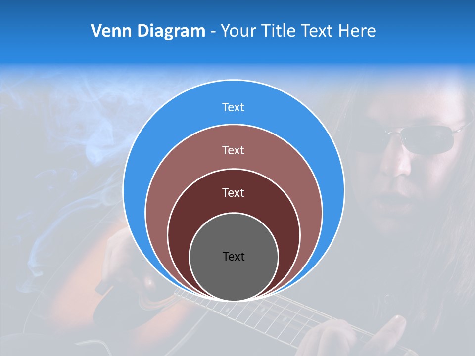 Live Instrument Guitarist PowerPoint Template