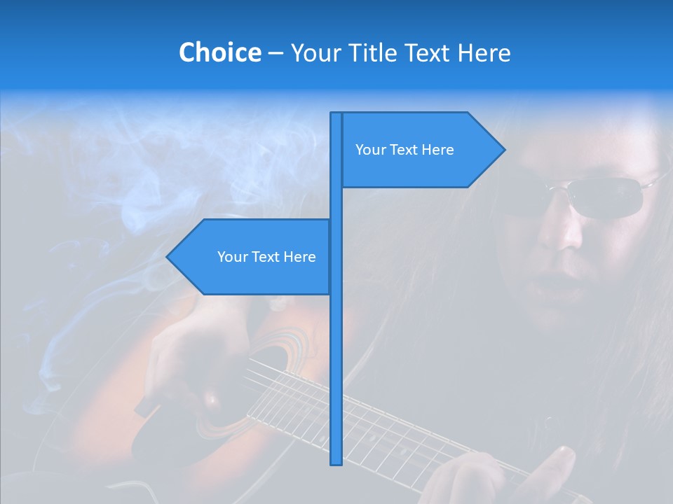 Live Instrument Guitarist PowerPoint Template
