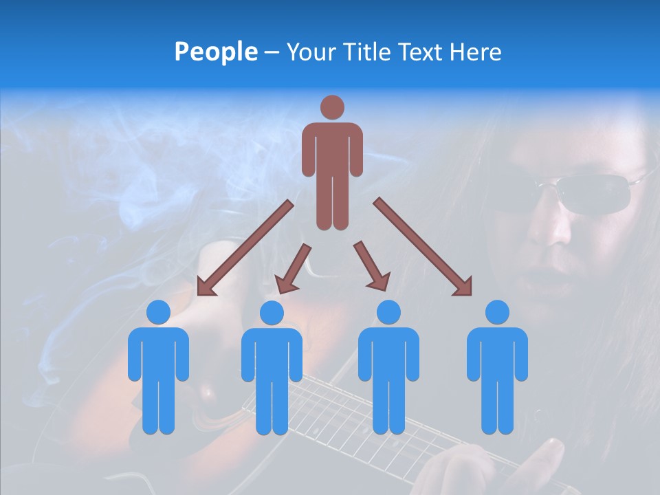 Live Instrument Guitarist PowerPoint Template