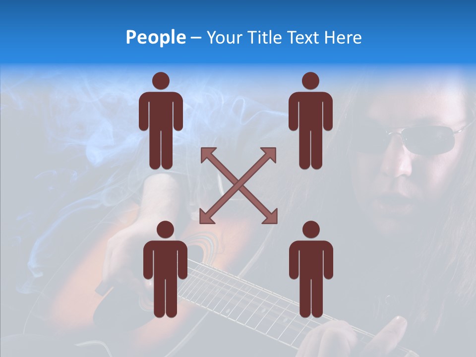 Live Instrument Guitarist PowerPoint Template