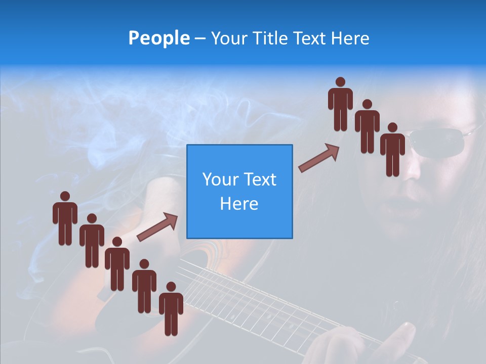 Live Instrument Guitarist PowerPoint Template