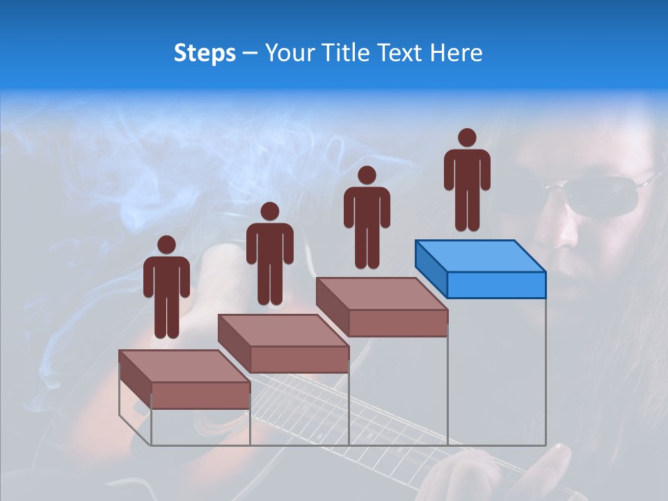 Live Instrument Guitarist PowerPoint Template