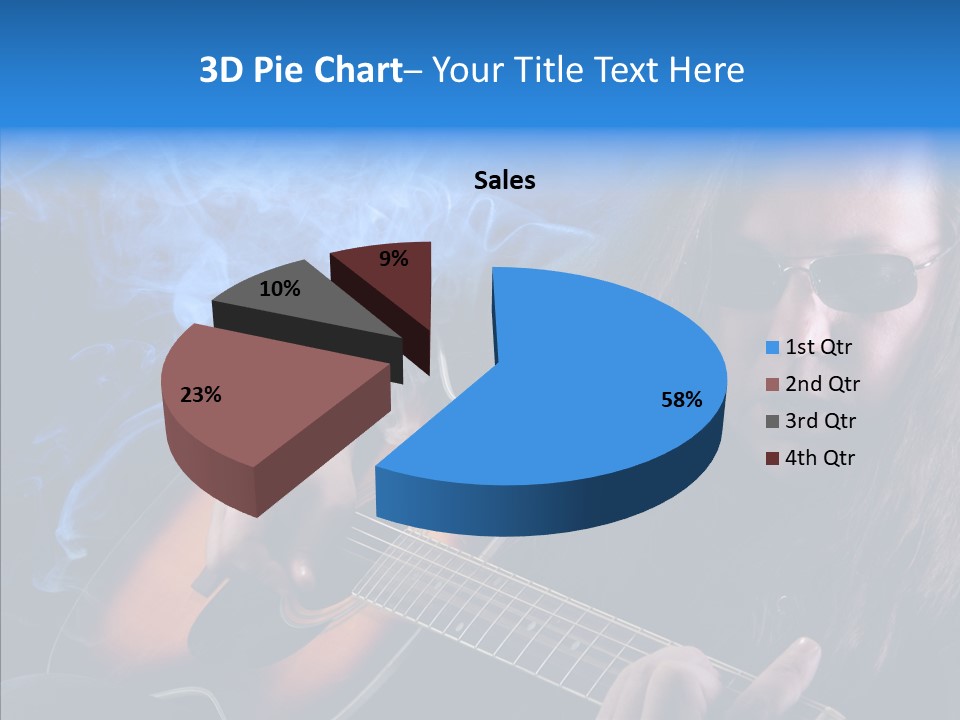 Live Instrument Guitarist PowerPoint Template