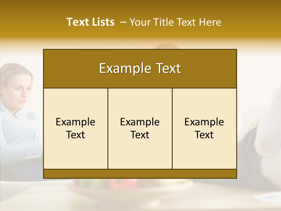 Table Bu Ine Di Cu Ion PowerPoint Template