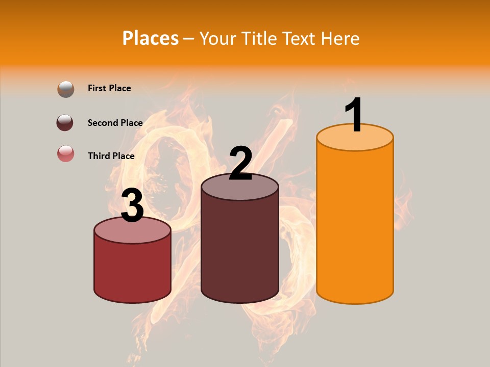 Fire Art Lighting PowerPoint Template