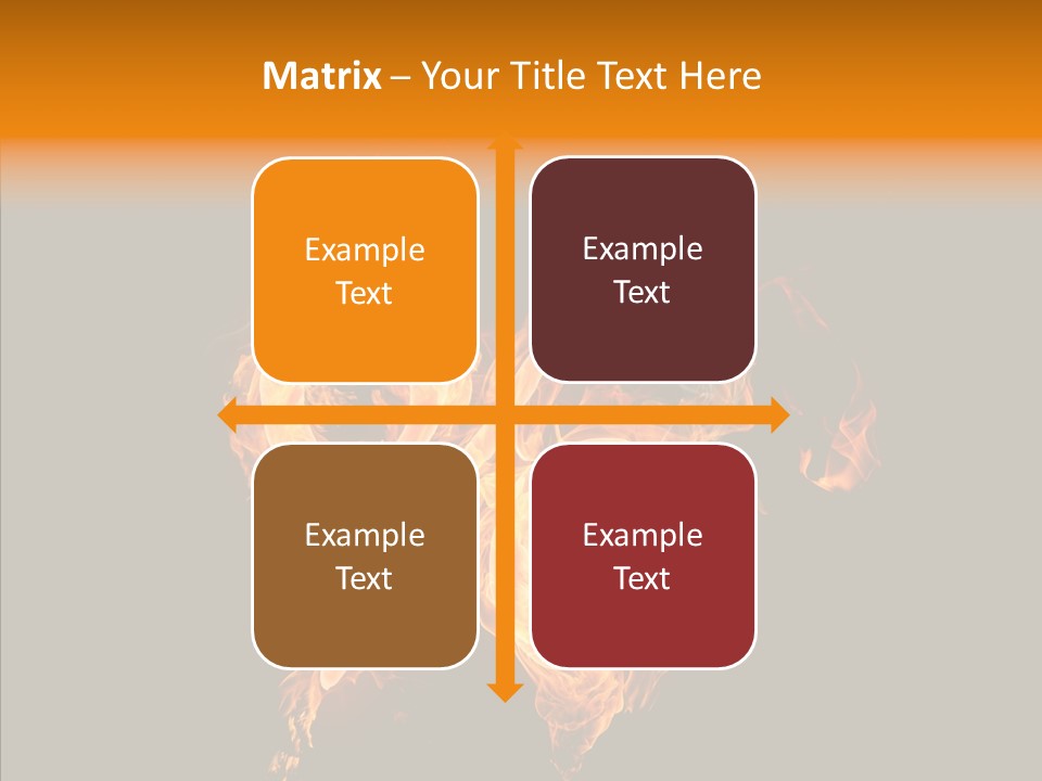 Fire Art Lighting PowerPoint Template