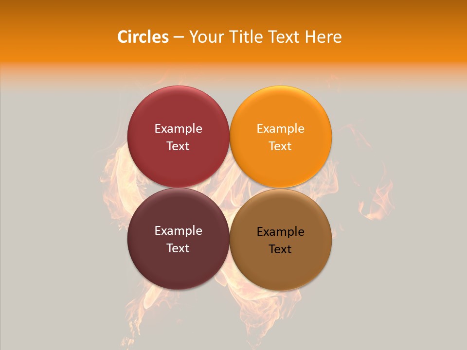 Fire Art Lighting PowerPoint Template