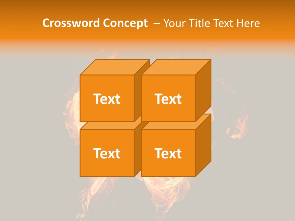 Fire Art Lighting PowerPoint Template