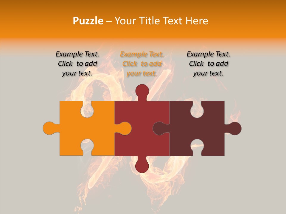 Fire Art Lighting PowerPoint Template