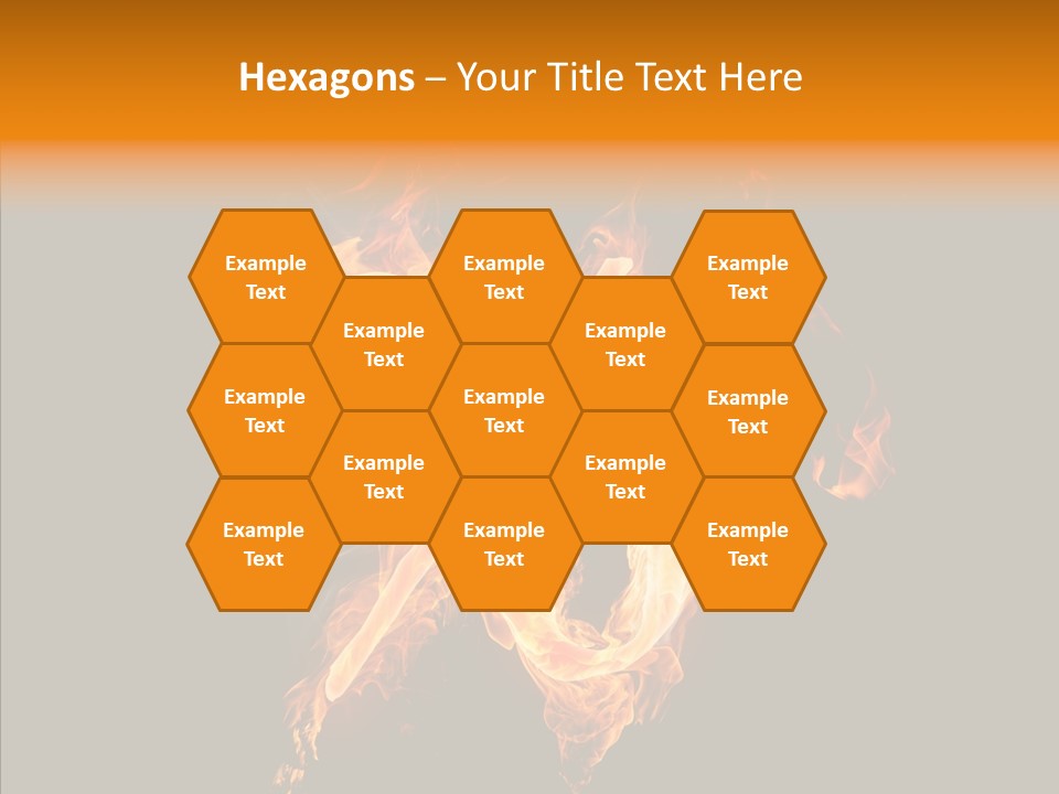 Fire Art Lighting PowerPoint Template