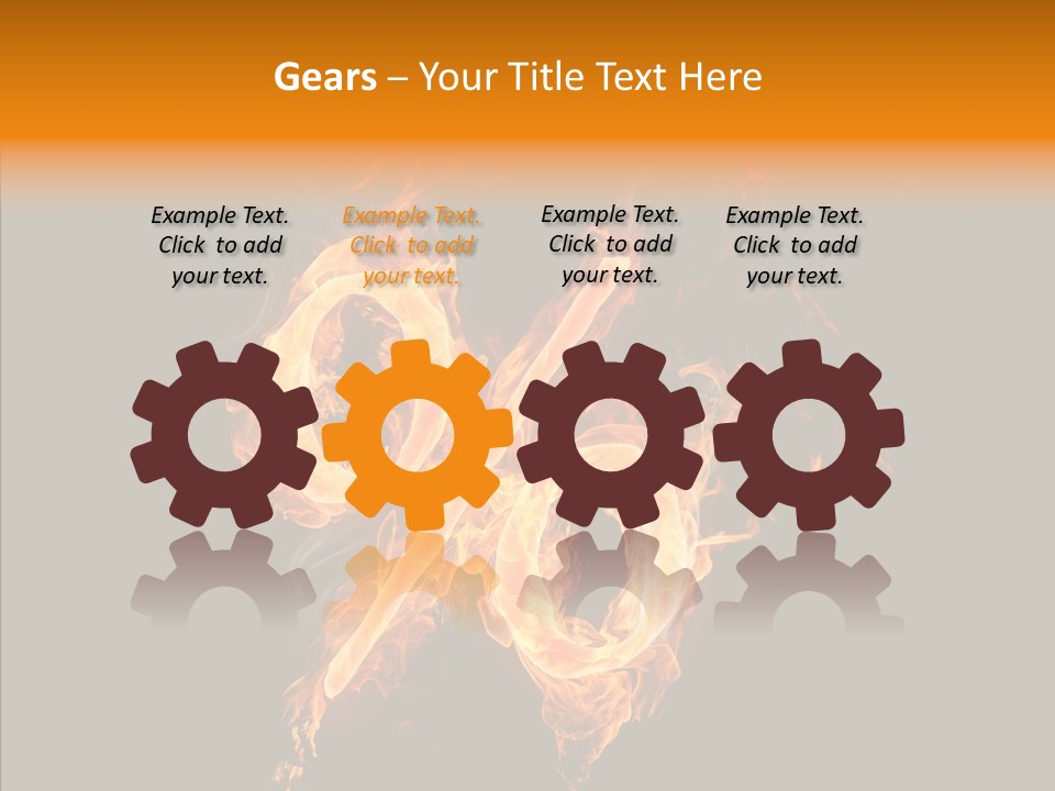 Fire Art Lighting PowerPoint Template